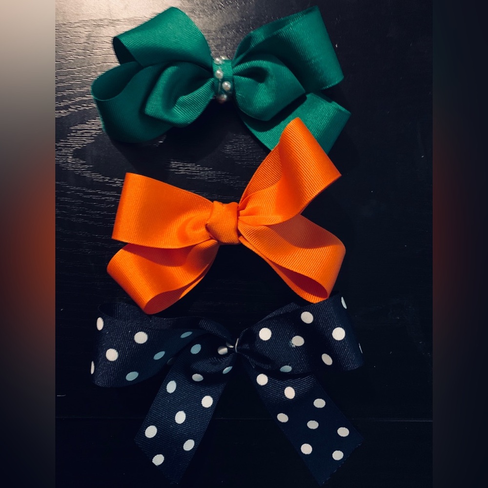 Assorted 3 PK Fashion Handmade Hair Bow Bundle Deal